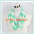 Hot selling style wholesale mint jersey knit chevron infinity scarf for women